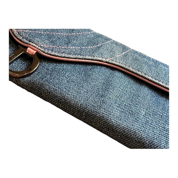 Vintage Dior Denim Long Saddle Wallet - Picture 14 of 15
